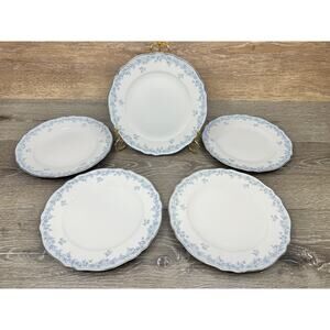 Franconia Delphine Krautheim Salad Plates 7-5/8” Bavaria Germany ~Set Of 5